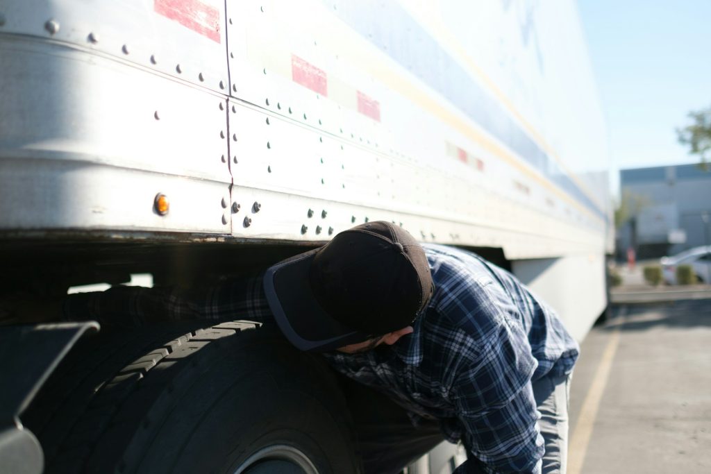 Truck Tire Blowout